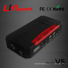 mini size 20000mAh 12 volt lithium ion battery jump start with air compressor power station with clips